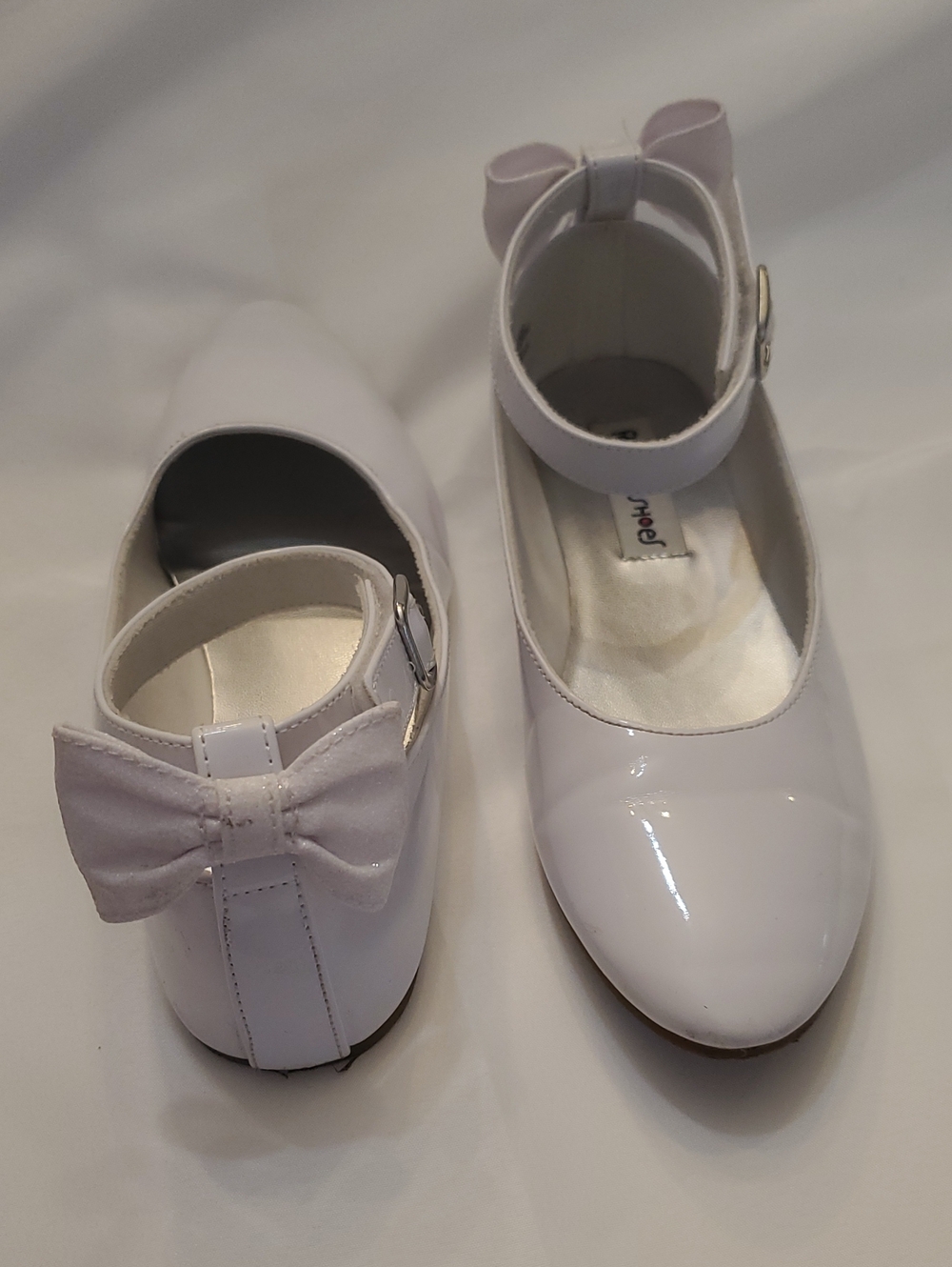 Girls White Patent Bow Mary Jane Shoes Rachel Shoes Brand Girls 3